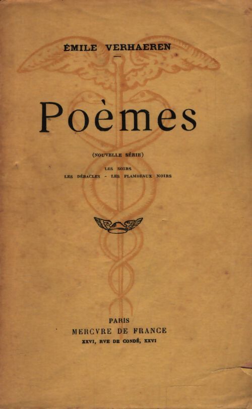 Poèmes  - Emile Verhaeren - Livre