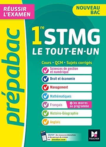 Prépabac 1re STMG - Toutes les matières - Cours et entraînement au contrôle continu 2026 - Nadège Decants - Livre