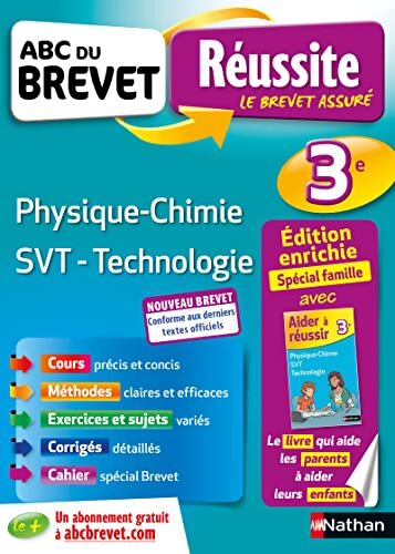 ABC du Brevet Réussite Famille - Physique Chimie SVT Technologie 3 - Nicolas Coppens - Livre