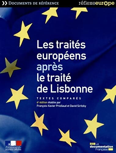 Les traités européens après le traité de Lisbonne - La Documentation Française - Livre