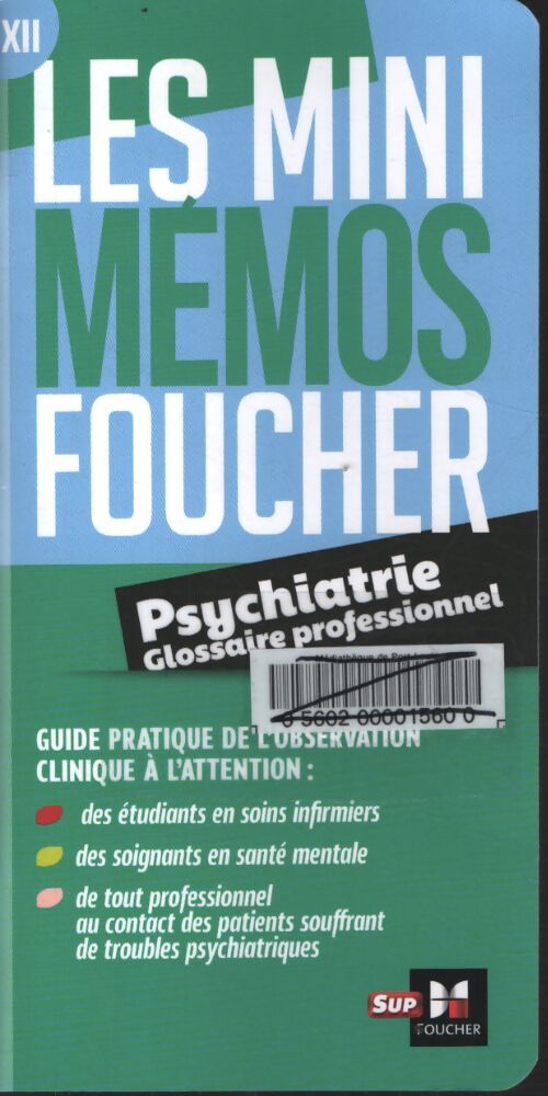 Les mini memos foucher - glossaire de psychiatrie - révision - Noura Belhamra - Livre