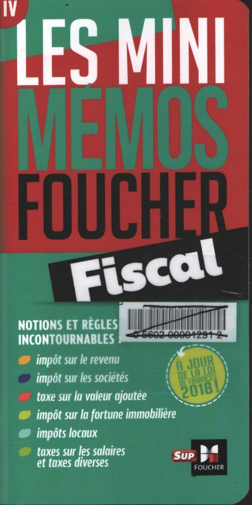 Les mini memos foucher - fiscal - 2ème édition - révision - Jean-Yves Jomard - Livre
