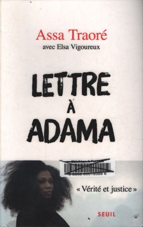 Lettre à adama - Assa Traoré - Livre