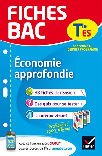 Fiches bac Économie approfondie Terminale ES : Fiches de révision Terminale ES - Franck Rimbert - Livre