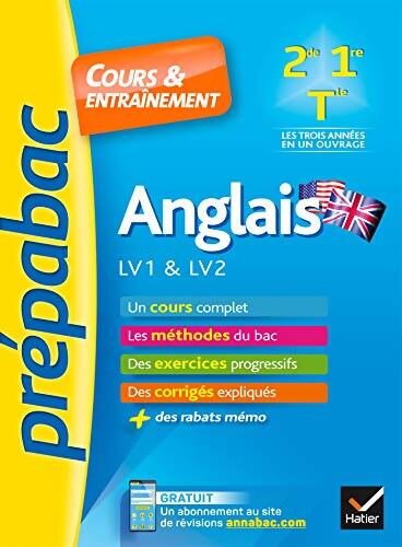 Anglais LV1 & LV2 1re Seconde Terminale - Catherine Terré - Livre