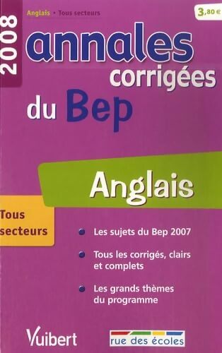 Anglais : Annales corrigées du BEP - Jean-Paul Pouderon - Livre