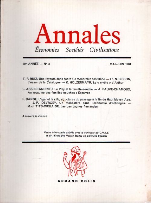 Annales 39e année n°3 - Collectif - Livre