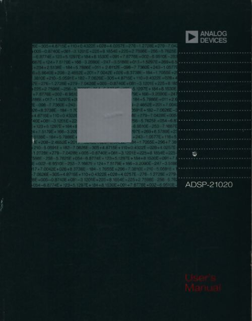 ADSP-21020 user's manual - Collectif - Livre