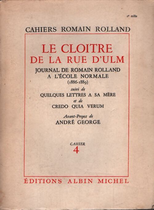 Le cloitre de la rue d'ulm - Collectif - Livre