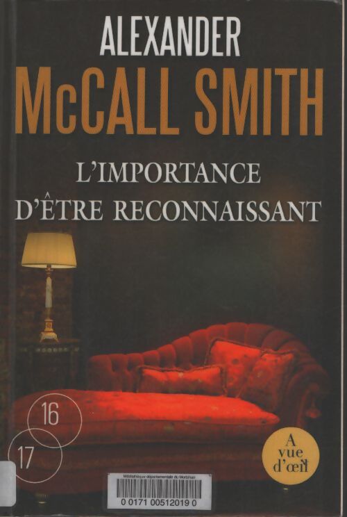 L'importance d'être reconnaissant - Alexander McCall Smith - Livre