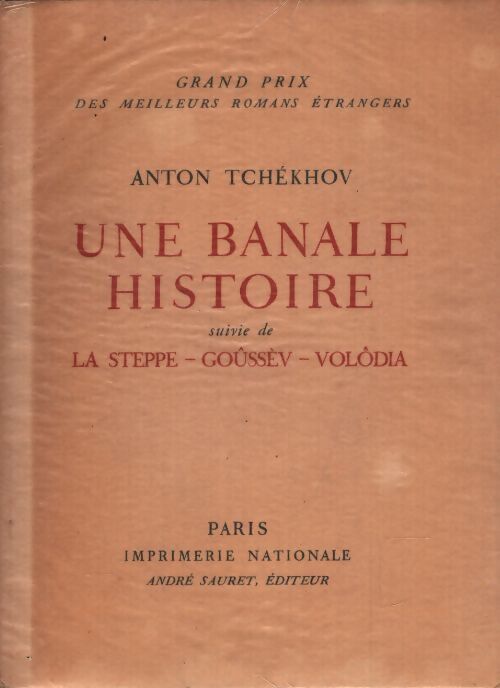 Une banale histoire - Anton Tchekhov - Livre
