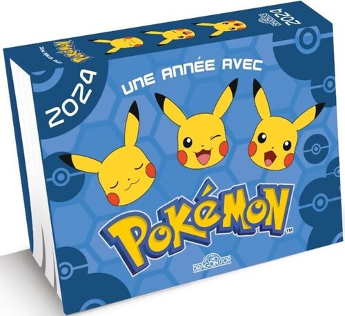 Pokémon ? Éphéméride 2024 ? Une année avec Pokémon ? Avec des informations sur les Pokémon des coloriages des jeux et des scènes de cherche-et-trouve ? Dès 5 ans - The Pokémon Company - Livre