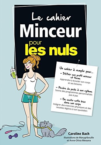 Le cahier Minceur pour les Nuls - Caroline Bach - Livre