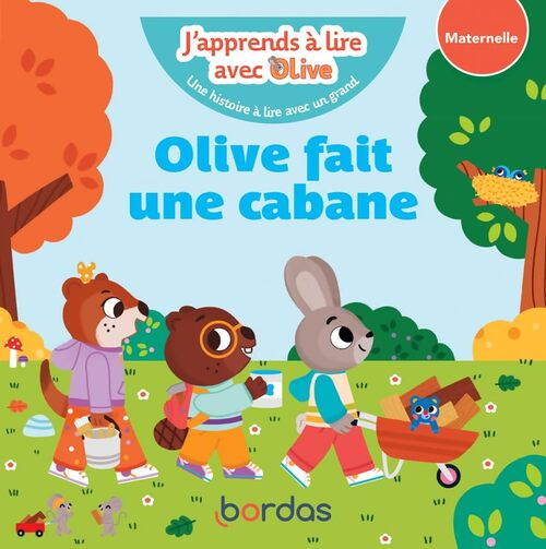 J'apprends à lire avec Olive - Olive fait une cabane - Nicole Amram - Livre