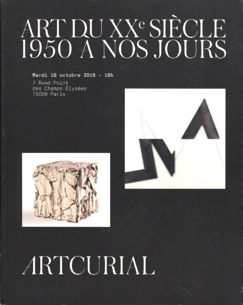 Artcurial : Art du xxe siècle 1950 à nos jours - Collectif - Livre