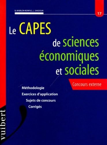 CAPES de sciences économiques et sociales. Concours externe - Bonflis - Livre