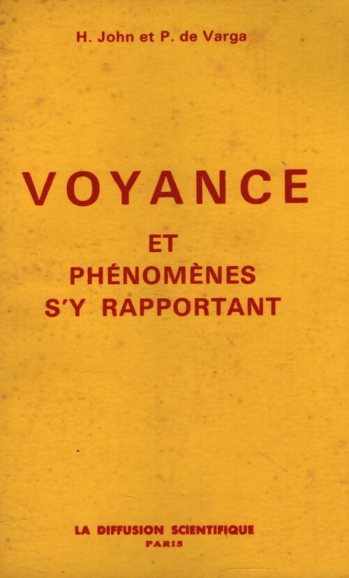 Voyance et phénomènes s'y rapportant - H John - Livre