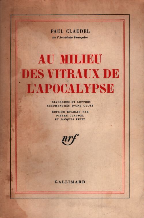 Au milieu des vitraux de l'apocalypse - Julien Claudel - Livre