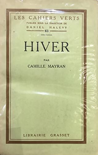 Hiver - Camille Mayran - Livre