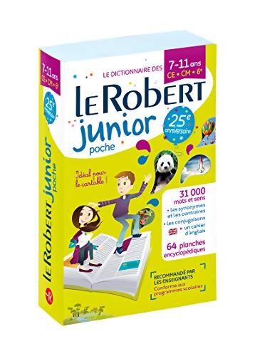 Dictionnaire Le Robert Junior Poche - 7/11 ans - CE-CM-6e - Édition anniversaire : Poche broché - Collectif - Livre