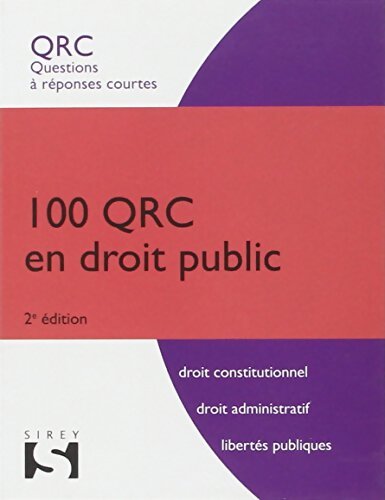 100 QRC en droit public : Questions à réponses courtes - Zéhina Ait-el-kadi - Livre