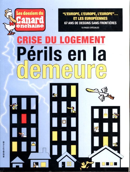 Les dossiers du canard enchaîné n°171 :  Crise du logement : péril en la demeure - Collectif - Livre