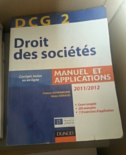 DCG 2 Droit des sociétés - Alain Héraud - Livre
