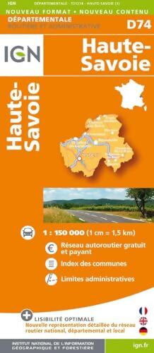 D74 HAUTE-SAVOIE 1/200. 000 - Ign - Livre