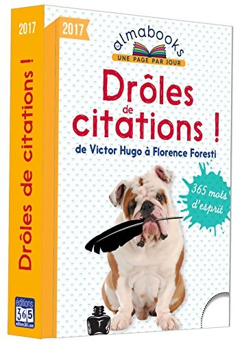 Almabook Drôles de citations 2017 - Editions 365 - Livre