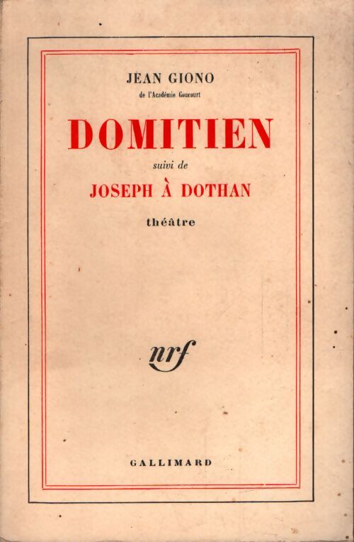 Domitien - Jean Giono - Livre