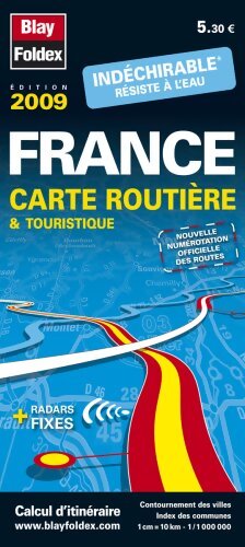 France : 1/1 000 000 indéchirable - Blay-Foldex - Livre