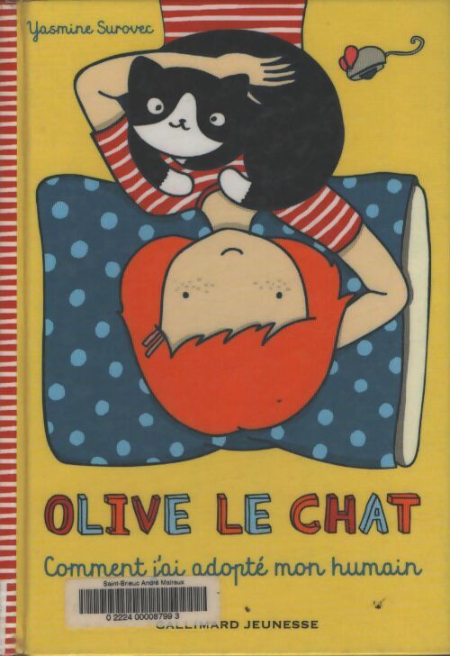 Olive le chat. Comment j'ai adopté mon humain - dès 7 ans - Yasmine Surovec - Livre