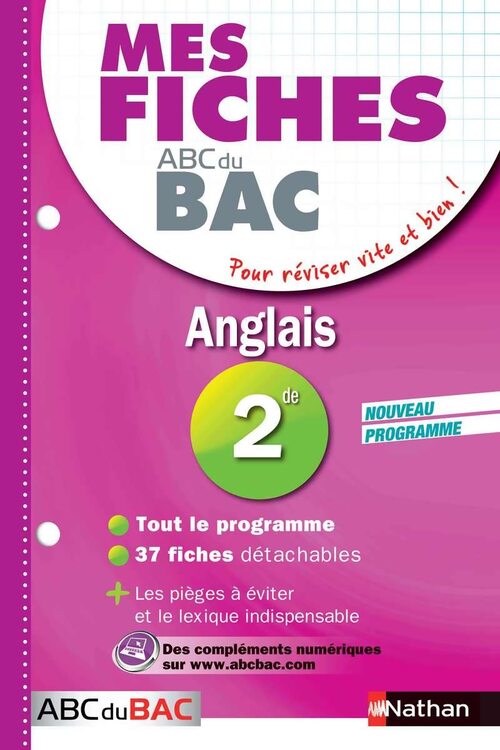 Mes fiches abc du bac anglais seconde - Brigitte Arnaud - Livre