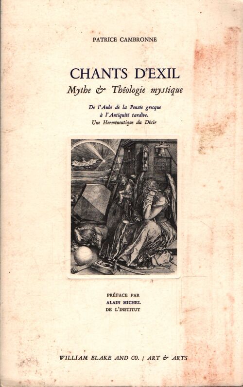 Chants d'exil - Patrice Cambronne - Livre