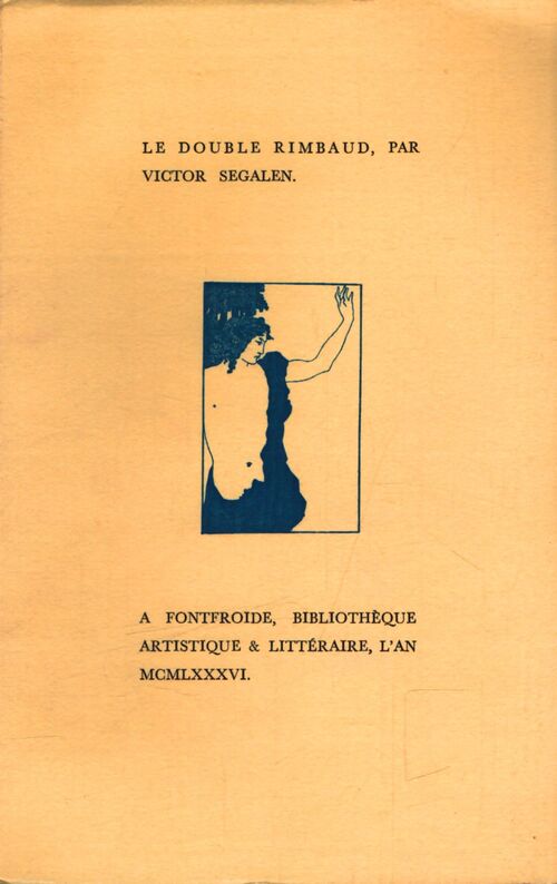 Le double Rimbaud - Victor Segalen - Livre