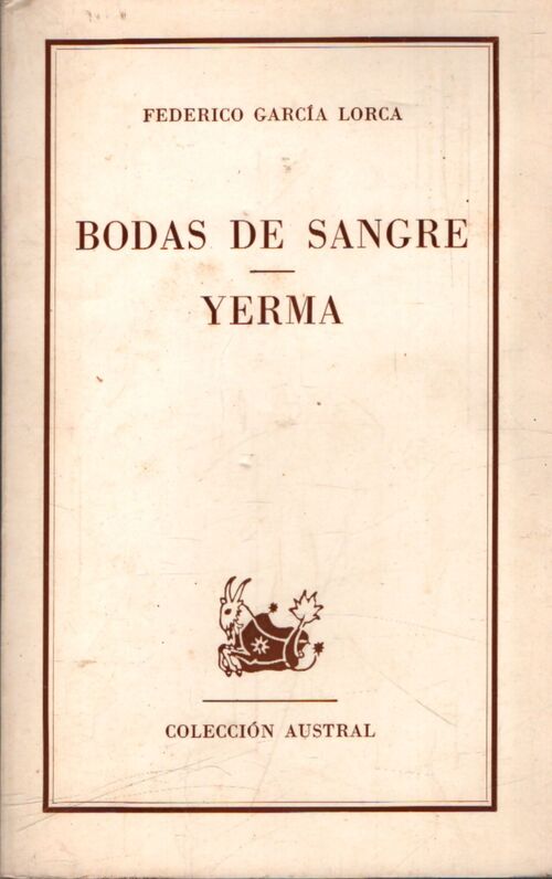 Bodas de sangre / Yerma - Federico Garcìa Lorca - Livre
