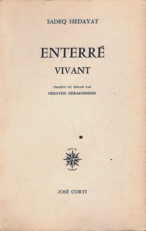 Enterre vivant - Sadeq Hedayat - Livre
