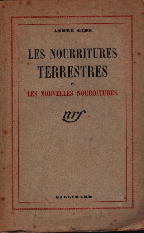 Les nourritures terrestres / Les nouvelles nourritures - André Gide - Livre