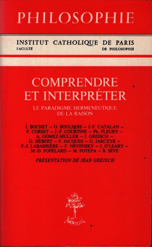 Comprendre et interprêter - Isabelle Bochet - Livre