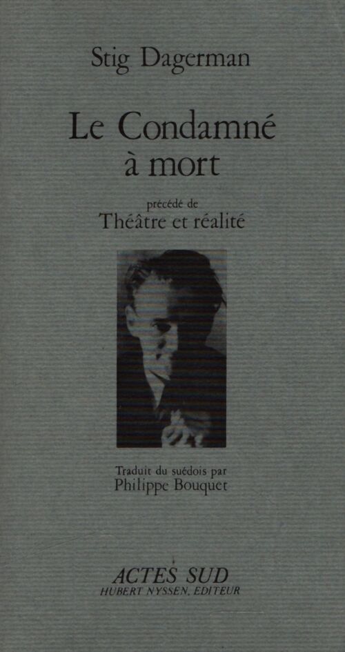Le condamné à mort - Stig Dagerman - Livre
