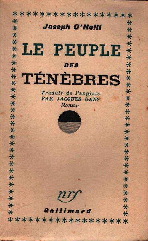 Le peuple des ténèbres - Joseph O'Neill - Livre