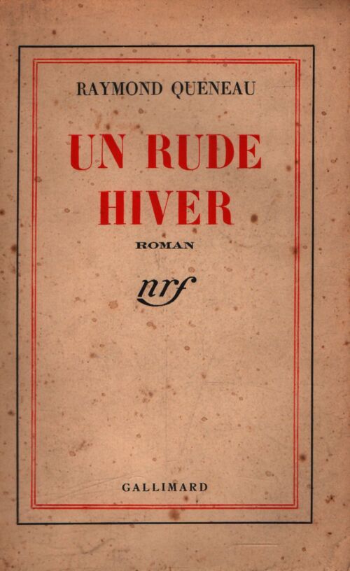 Un rude hiver - Raymond Queneau - Livre
