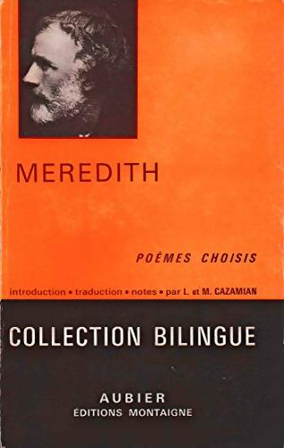 Poèmes choisis - D.R. Meredith - Livre