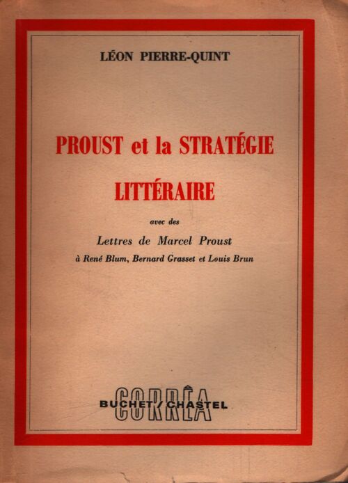 Proust et la stratégie littéraire - Léon Pierre-Quint - Livre