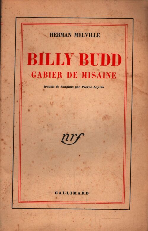 Billy Budd, gabier de misaine - Herman Melville - Livre