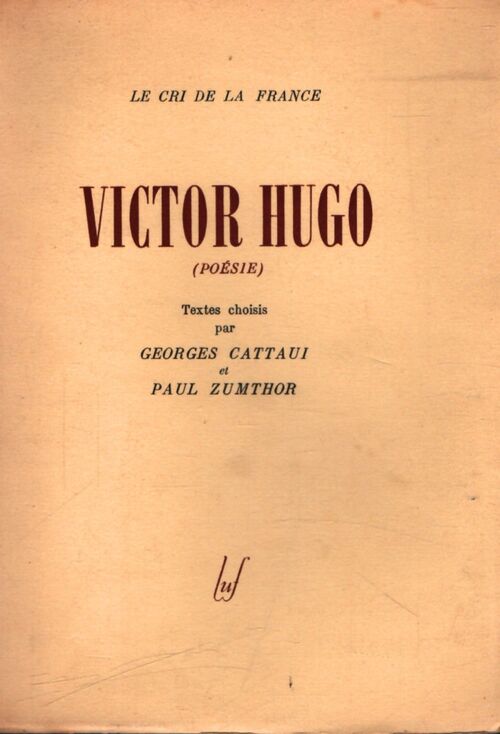 Poésie - Victor Hugo - Livre