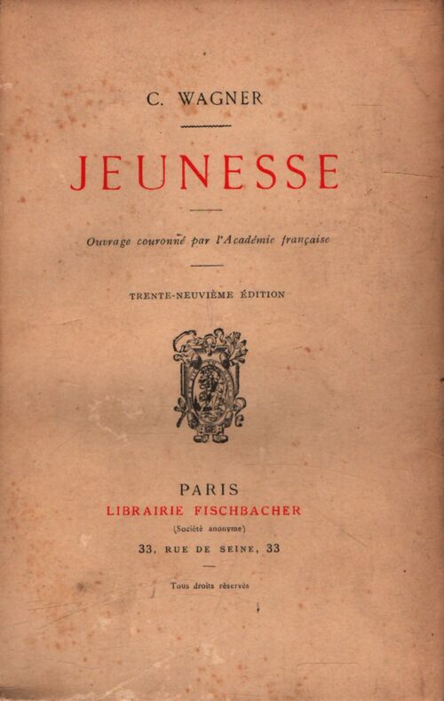 Jeunesse  - C. Wagner - Livre