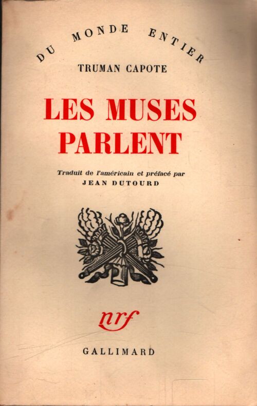 Les muses parlent - Truman Capote - Livre