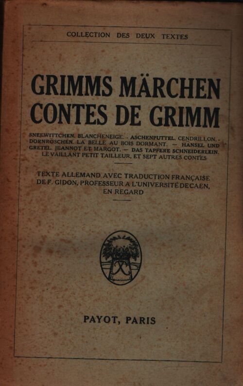 Contes de Grimm  - Wilhem Jacob; Grimm - Livre
