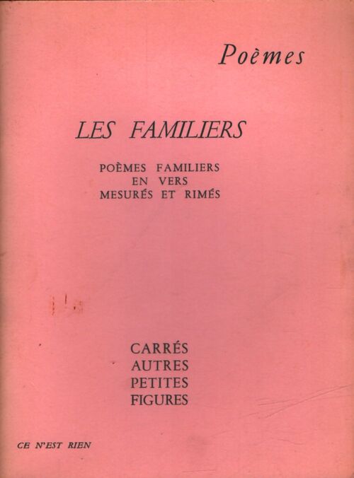 Les familiers / Carrés autres petites figures - Collectif - Livre
